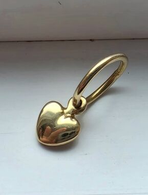 Trollbeads mini heart gold dangle